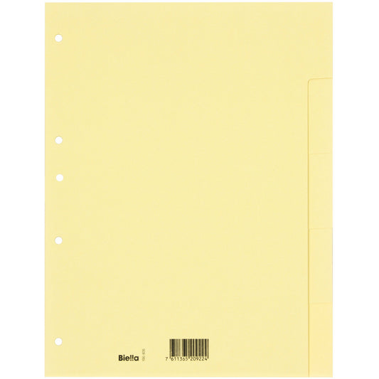BIELLA Kartonregister A4 19640500U gelb 5-teilig Idealshop