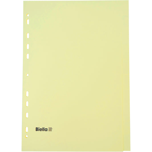 BIELLA Kartonregister A4 19641000U gelb 10-teilig Idealshop