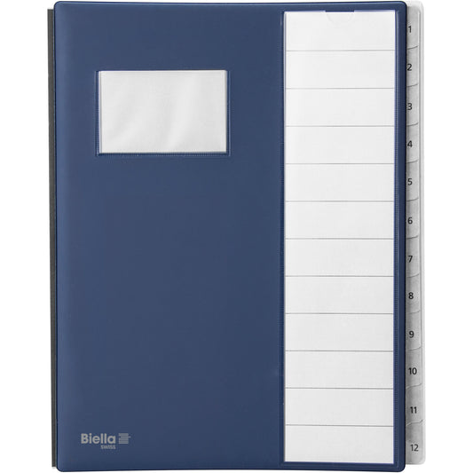 BIELLA Pultmappe Pronto A4 32041207U dunkelblau 12-teilig Idealshop