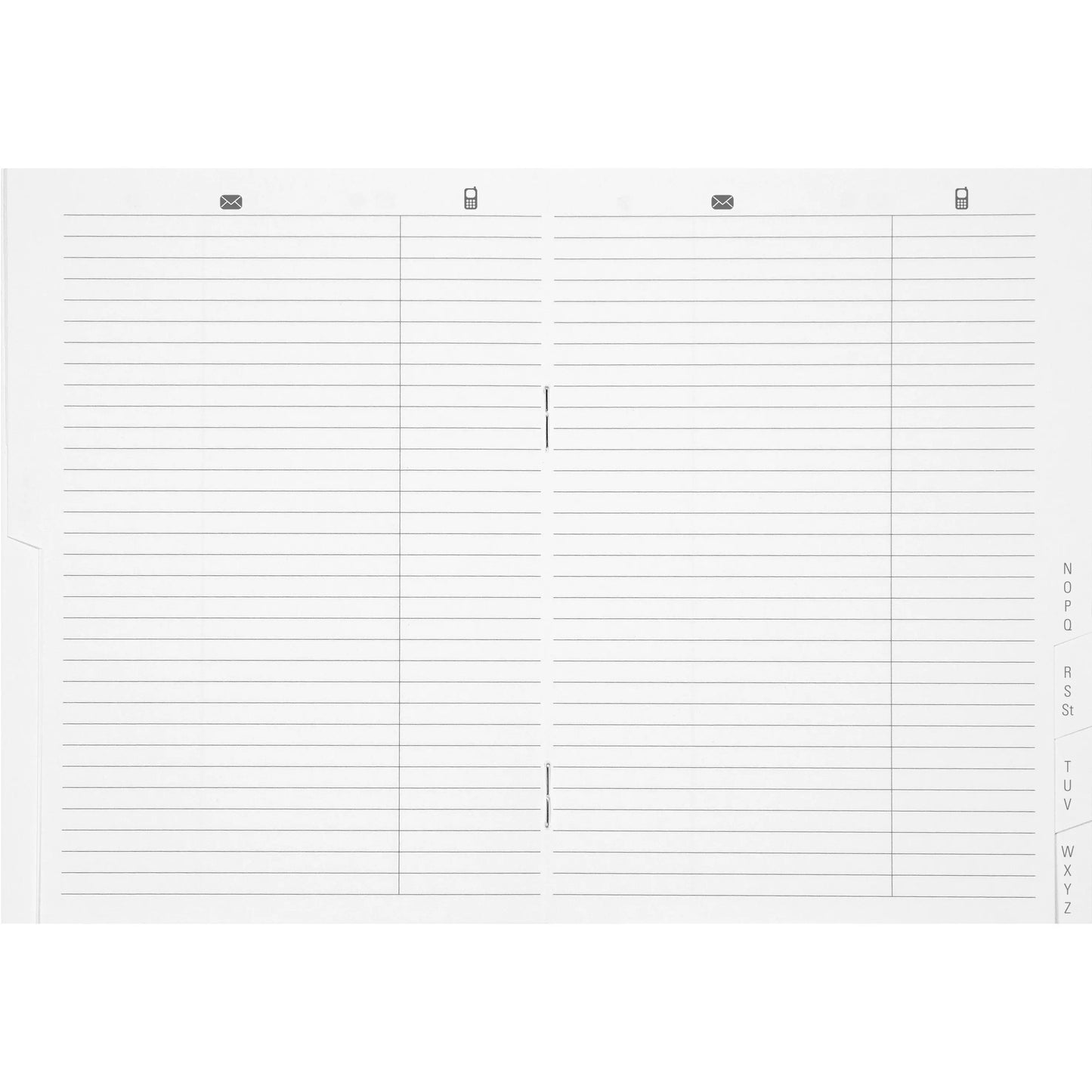 BIELLA Adressregister 85530800U 16 Seiten 10x13.9cm Idealshop