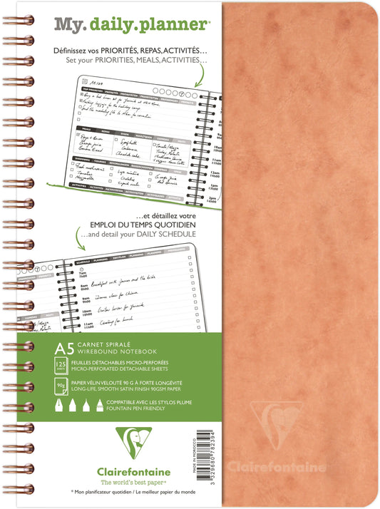 BIELLA Agenda AgeBag undatiert 78239C my Daily 125 Blatt tabak A5 Idealshop