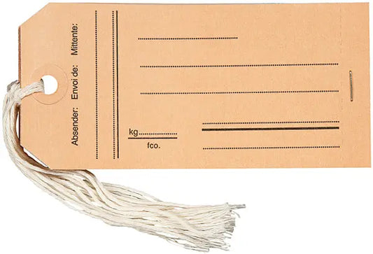 BIELLA Anhänge-Etiketten 120×60mm 56313000U Vordruck, 240g 10 Stück Idealshop