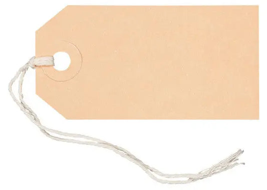 BIELLA Anhänge-Etiketten 40x80mm 56108000U braun 50 Stück Idealshop