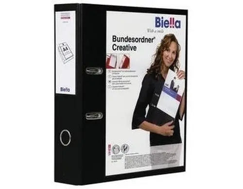 BIELLA Bundesordner Creative 7cm 10342702U schwarz mit Sichttasche A4 Idealshop