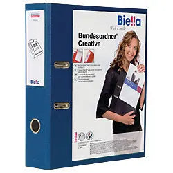BIELLA Bundesordner Creative 7cm 10342743U marine mit Sichttasche A4 Idealshop