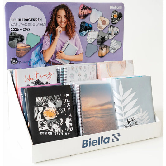 BIELLA Display Schüleragenden 26/27 8D8802000027U 24 Stk, assortiert Idealshop