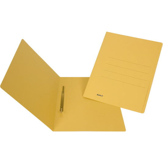 BIELLA Einlagemappe m. Heftzunge A4 25040320U gelb 240g/m2 50 Stück Idealshop