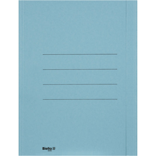 BIELLA Einlagemappe m. Klappe A4 25040105U blau 240g/m2 50 Stück Idealshop