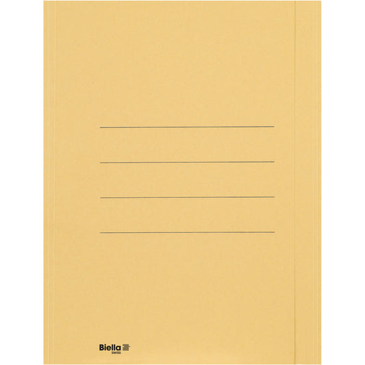 BIELLA Einlagemappe m. Klappe A4 25040120U gelb 240g/m2 50 Stück Idealshop
