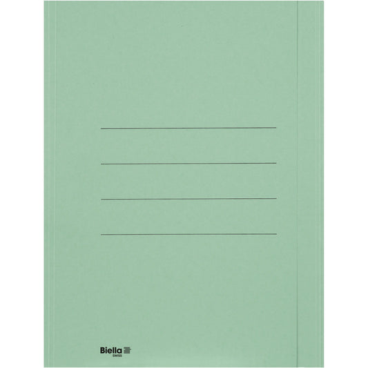 BIELLA Einlagemappe m. Klappe A4 25040130U grün 240g/m2 50 Stück Idealshop