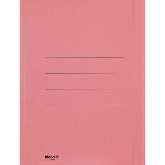 BIELLA Einlagemappe m. Klappe A4 25040145U rot 240g/m2 50 Stück Idealshop