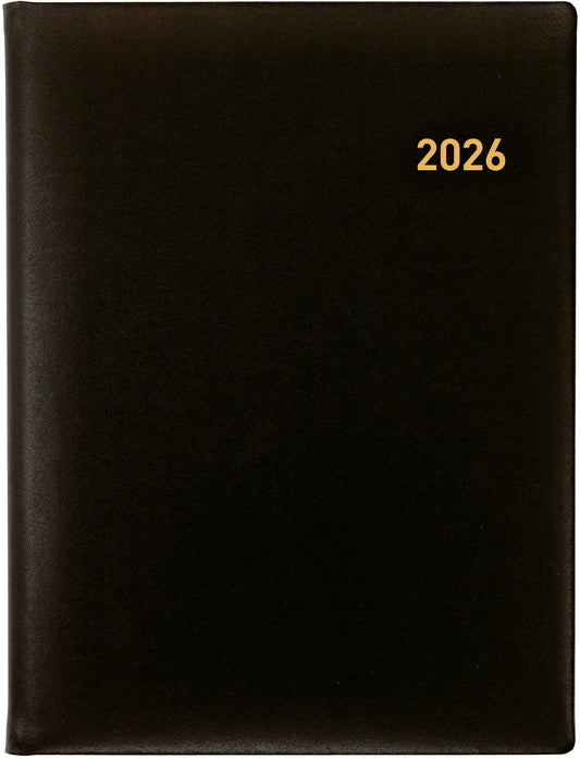 BIELLA GA Orario Leder 2026 809311020026U 1W/2S schwarz ML 17.8x23.5cm Idealshop