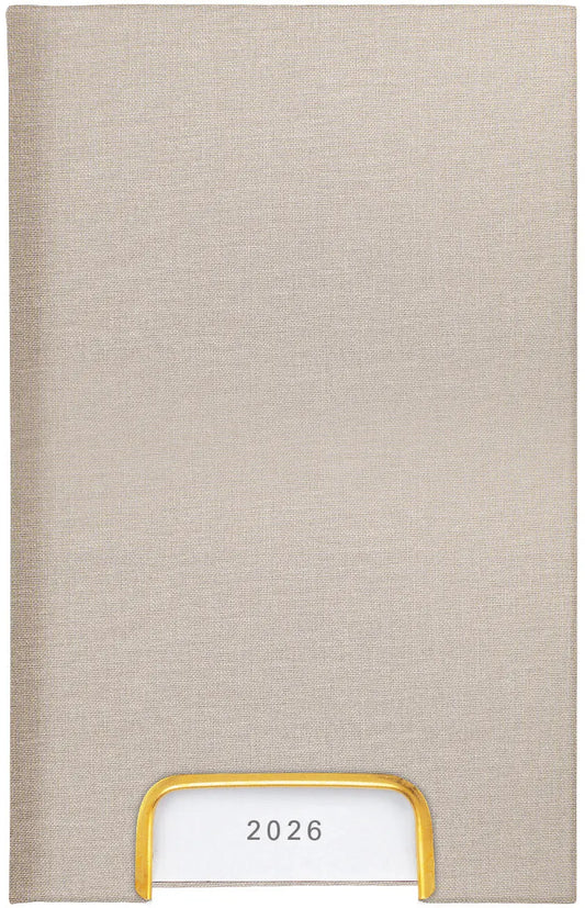 BIELLA Geschäftsagenda Disponent 2026 807401100026U 1T/1S beige ML 10.1x16cm Idealshop