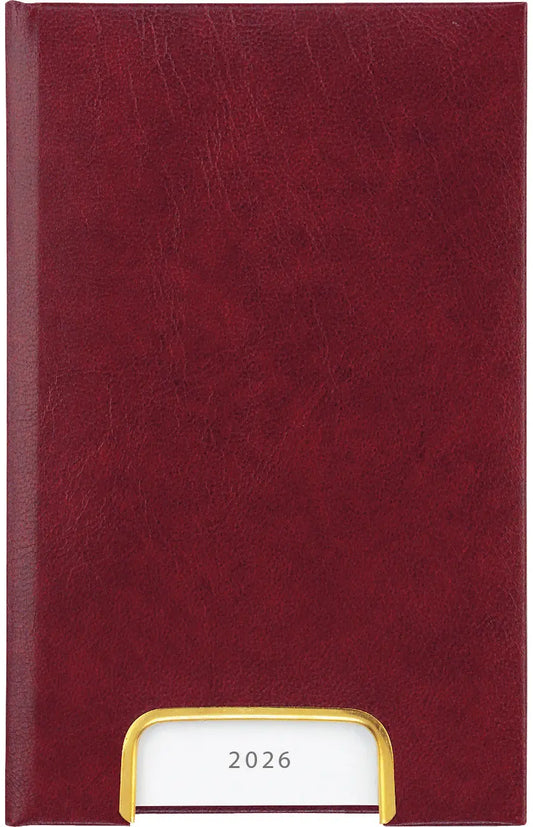 BIELLA Geschäftsagenda Disponent 2026 807401470026U 1T/1S weinrot ML 10.1x16cm Idealshop