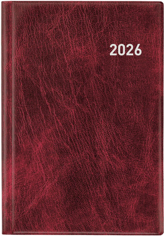 BIELLA Geschäftsagenda Terminia 2026 817535470026U 1W/2S weinrot ML 14.5x20.5cm Idealshop