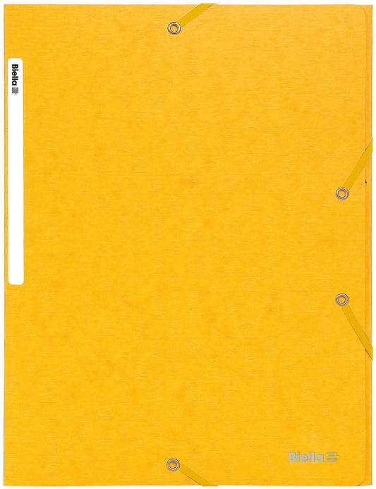 BIELLA Gummibandmappe A4 17840020U gelb, 590gm2 220 Bl. Idealshop