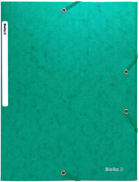 BIELLA Gummibandmappe A4 17840030U grün, 590gm2 220 Bl. Idealshop