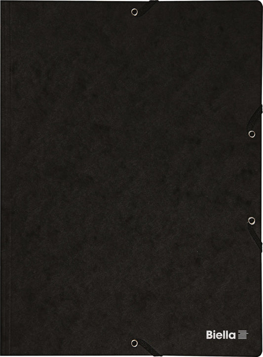 BIELLA Gummibandmappe A4 17840102U schwarz,355gm2 200 Bl. Idealshop
