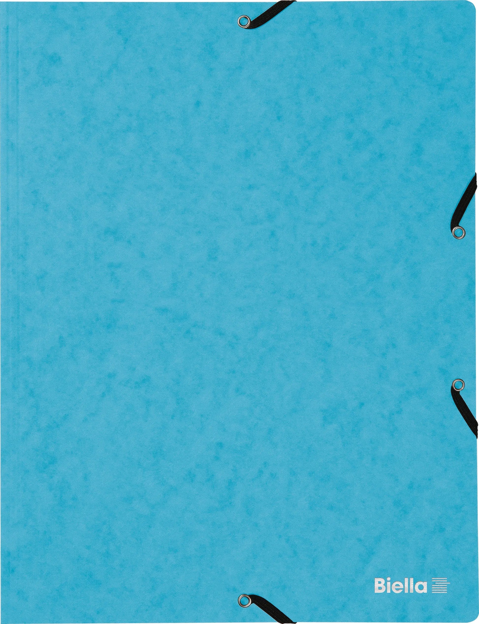 BIELLA Gummibandmappe A4 17840106U hellblau, 355gm2 200 Bl. Idealshop