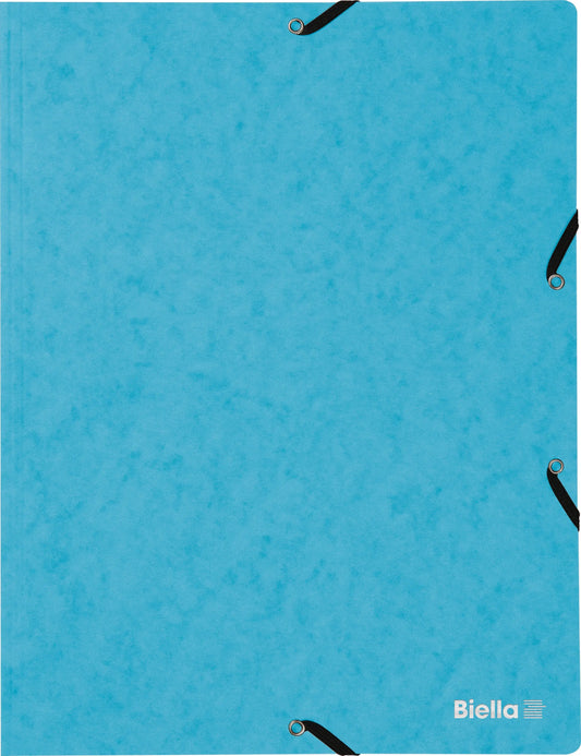 BIELLA Gummibandmappe A4 17840106U hellblau, 355gm2 200 Bl. Idealshop
