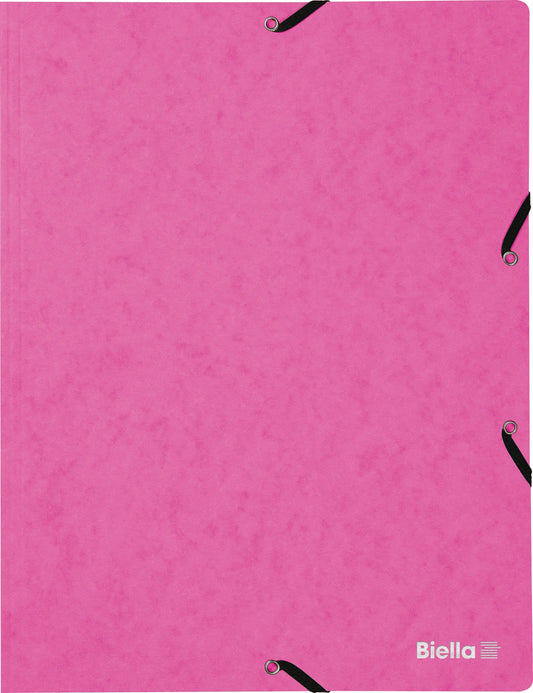 BIELLA Gummibandmappe A4 17840140U rosa, 355gm2 200 Bl. Idealshop