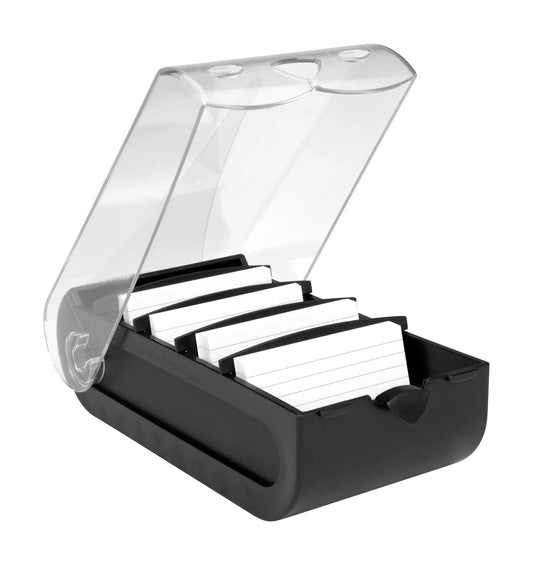 BIELLA Karteikartenbox Bunny A7 20879102U schwarz 13.2x8.5x25cm Idealshop