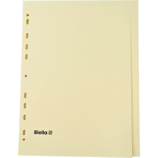BIELLA Kartonregister A4 19542400U gelb 24-teilig Idealshop