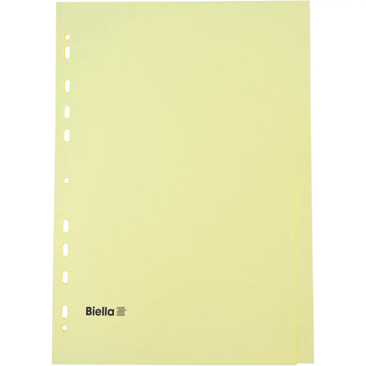 BIELLA Kartonregister A4 19641000U gelb 10-teilig Idealshop