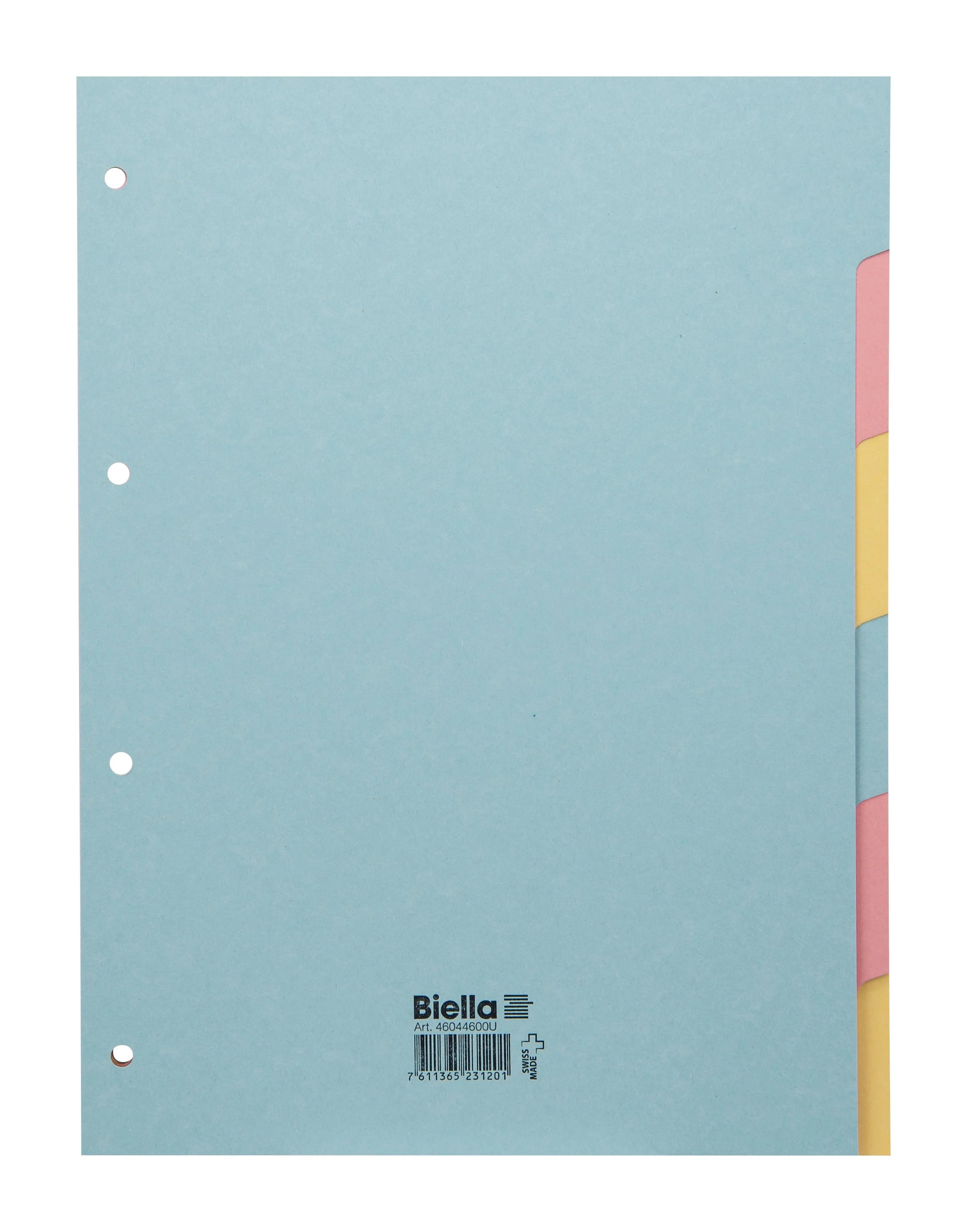 BIELLA Kartonregister A4 46044600U pastell 6-teilig Idealshop