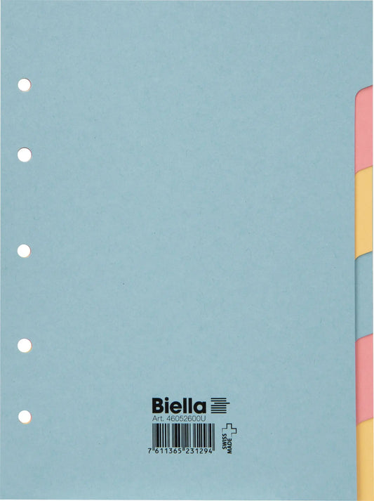 BIELLA    Kartonregister              A5 Idealshop