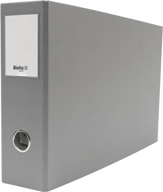 BIELLA Ordner 8cm 12045800U grau A4 quer Idealshop