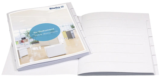 BIELLA Ordnungsmappe Orga-File A4 32440601U weiss, 6-teilig, Sichttasche Idealshop