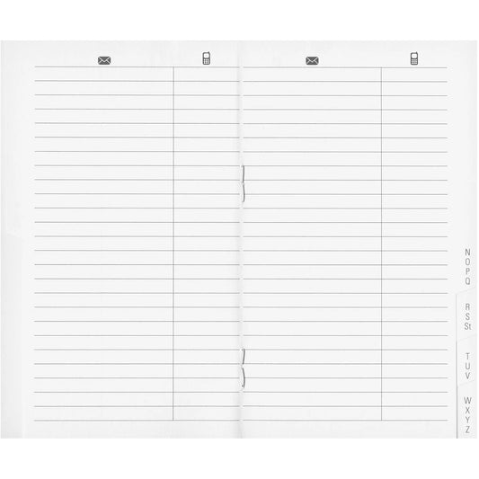 BIELLA Paris Adressregister 85340800U weiss liniert 7.5x12.6cm Idealshop