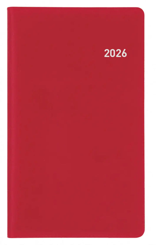 BIELLA Planer Bern 2026 851572470026U 1W/1S weinrot ML 8.7x15.3cm Idealshop
