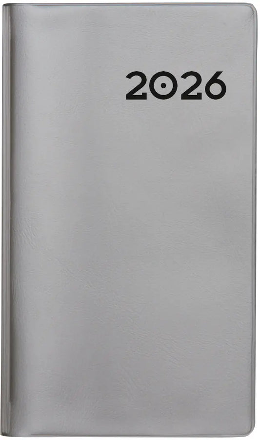BIELLA Planer Paris 2026 851512280026U 1M/2S silber ML 7.5x12.6cm Idealshop