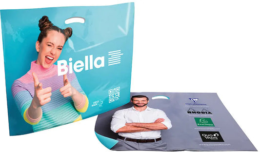 BIELLA Plastik-Tragetasche 60x48cm 19995000U weiss Idealshop