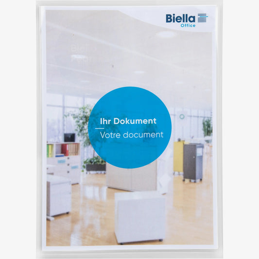 BIELLA Präsentationsmappe Pearl#5 A4 18640303U transp.Sichttasche 20 Blatt Idealshop