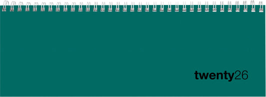 BIELLA Pultkalender Colorful 2026 888377090026U 1W/2S petrol ML 29.7x10.5cm Idealshop