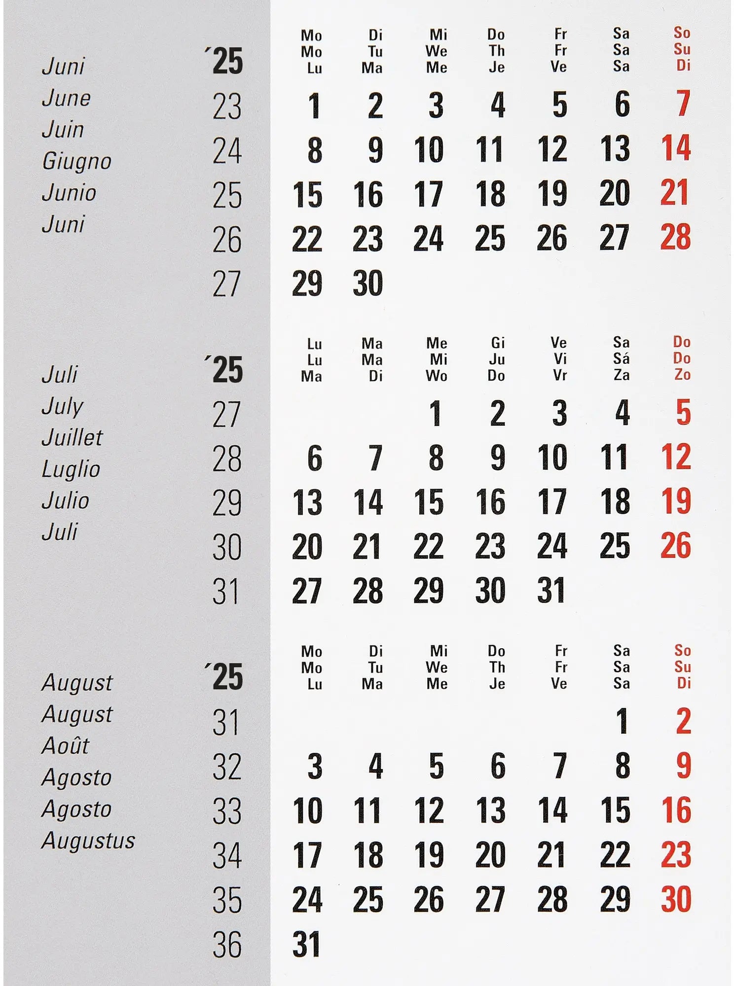 BIELLA    Pultkalender DesktopFrame 2025 Idealshop