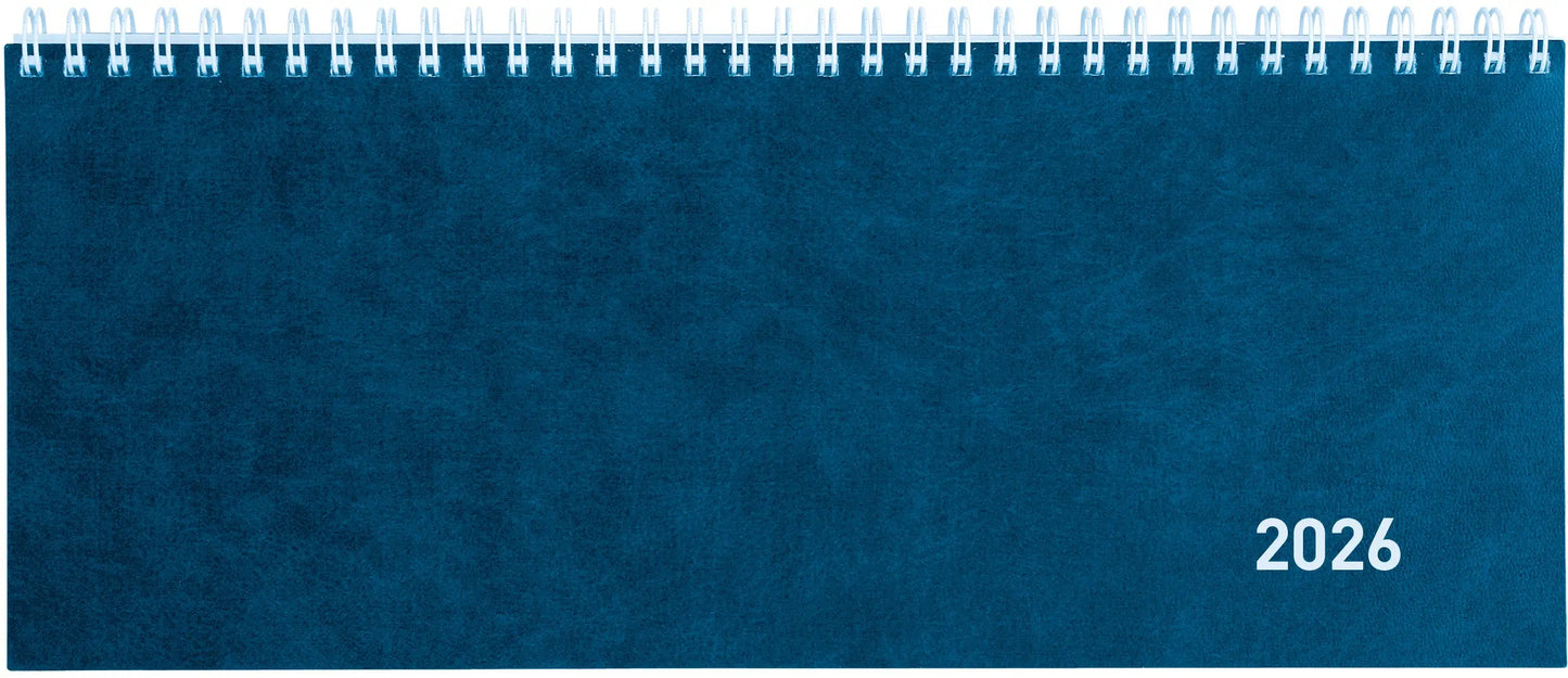 BIELLA Pultkalender Seplana 2026 888371050026U 1W/2S blau ML 29.8x11.7cm Idealshop