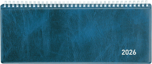 BIELLA Pultkalender Seplana 2026 888374050026U 1W/2S blau ML 29.8x11.7cm Idealshop