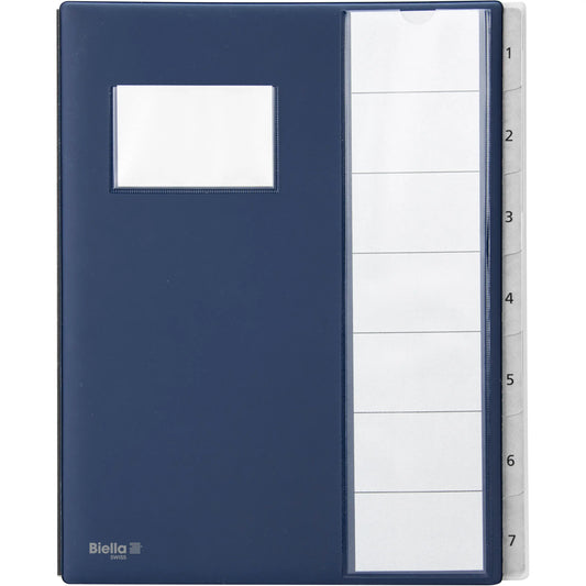 BIELLA Pultmappe Pronto A4 32040707U dunkelblau 7-teilig Idealshop