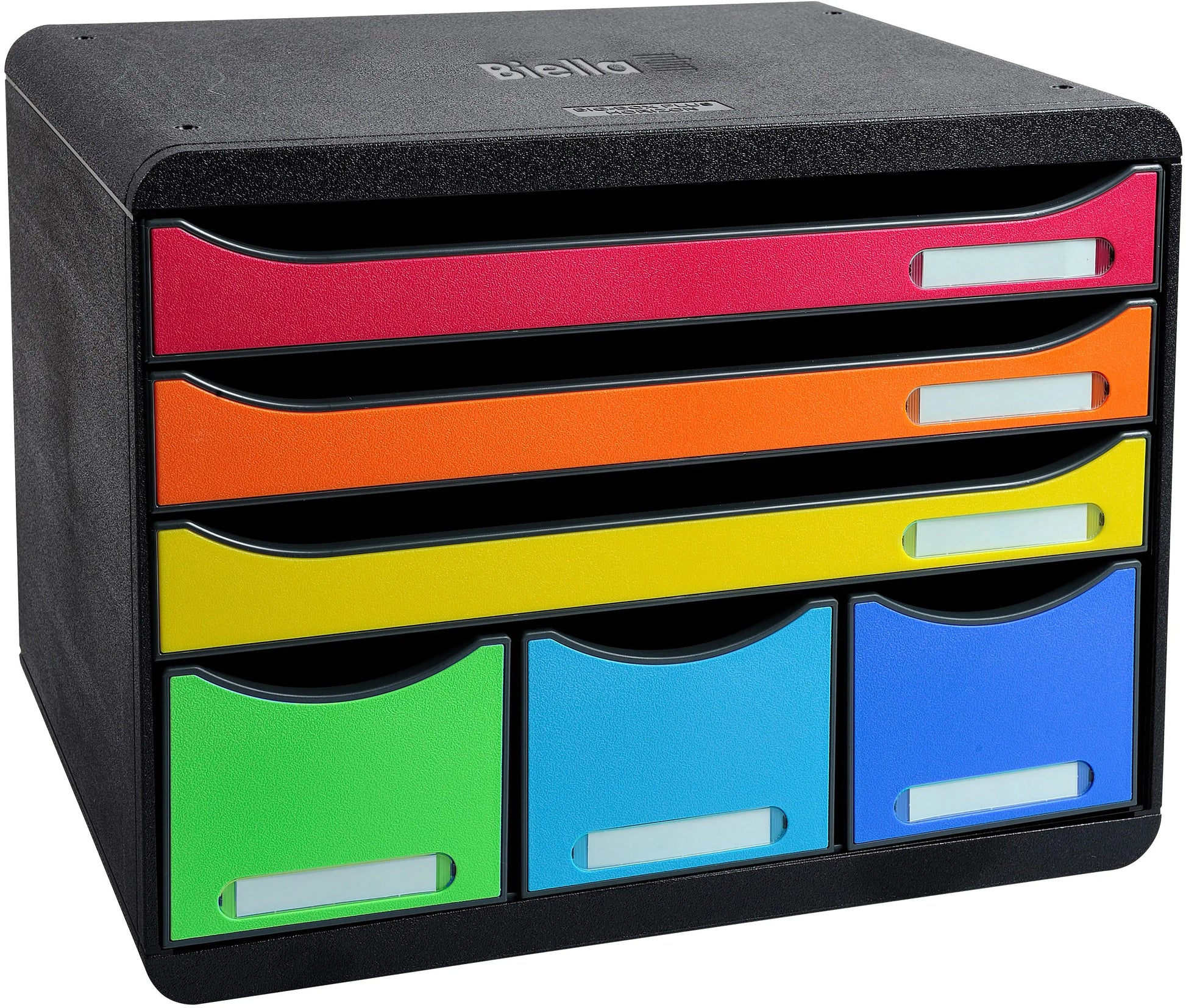 BIELLA Schubladenbox STOREBOX A4+ 30679802BIDU schwarz/Harlekin, 6 Schubl. Idealshop