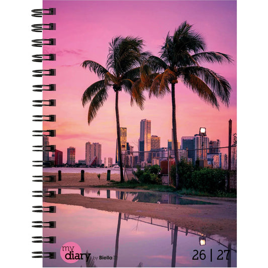 BIELLA Schüleragenda Miami 26/27 806517870027U 1W/2S 12x16.5cm Idealshop