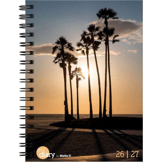 BIELLA Schüleragenda Palms 26/27 806517840027U 1W/2S 12x16.5cm Idealshop