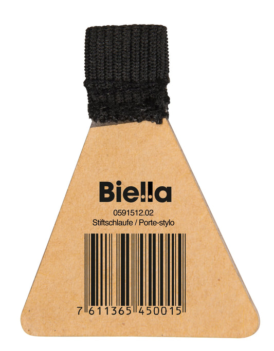 BIELLA Stiftschlaufe 15x12mm 59151202U schwarz selbstklebend Idealshop