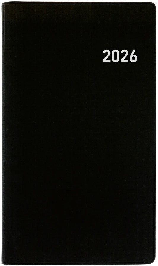 BIELLA TA Bruxelles Wire-O 2026 858773020026U 1W/2S schwarz ML 8.5x15.3cm Idealshop