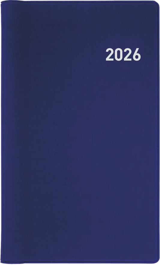 BIELLA TA Bruxelles Wire-O 2026 858773050026U 1W/2S blau ML 8.5x15.3cm Idealshop