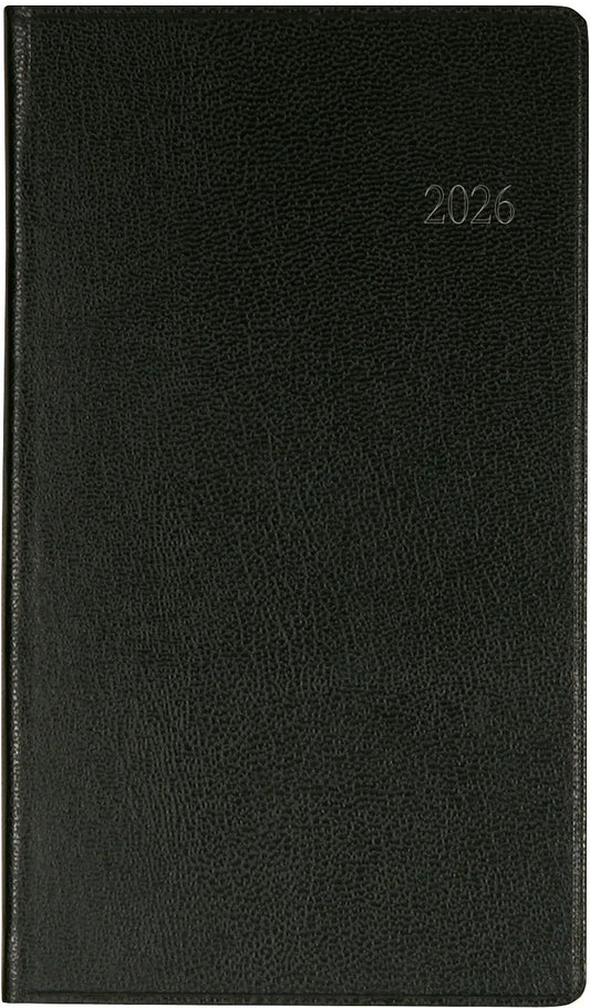 BIELLA Taschenagenda Budget 2026 830360020026U 1W/2S schwarz ML 8.7x15.3cm Idealshop