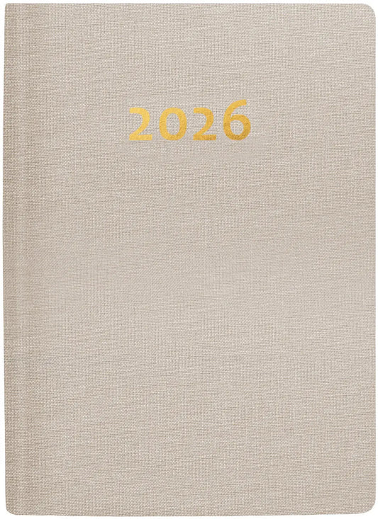 BIELLA Taschenagenda Memento 2026 825401100026U 1W/2S beige ML 10.1x14.2cm Idealshop